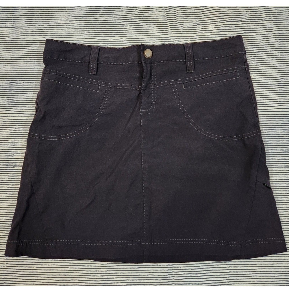 Athleta Size 6 $80 Dipper Black Golf Activewear Athleisure Skort w/ Pockets
